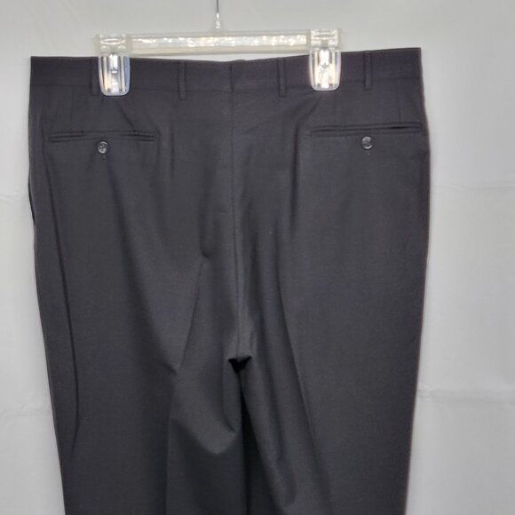 Corneliani Mens Dress Pants 38 X 30 Elite Slim Wool Extra Fine Black Italy Made - Picture 10 of 16